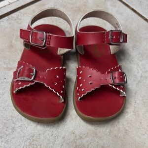 FootMates Red Kids Sandals with Buckle Straps